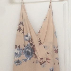 Floral beige sun dress